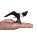 Figura realista de águila calva americana pintada a mano para coleccionistas y decoración.