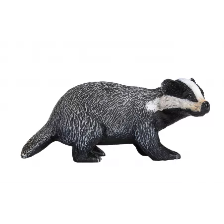 Figura de juguete de tejón realista pintada a mano de la colección Mojo.