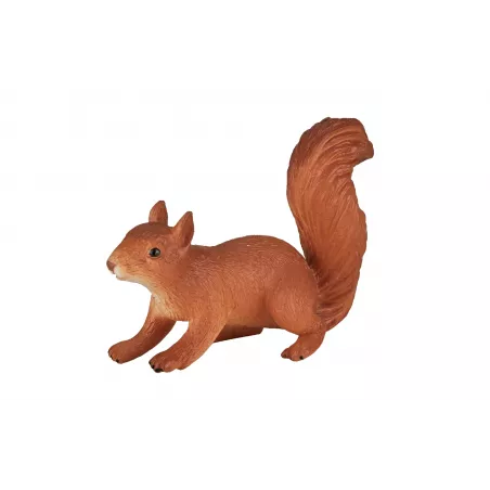 Figura realista de ardilla corriendo en postura dinámica para decoración y dioramas.