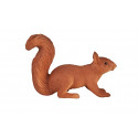 Figura realista de ardilla corriendo en postura dinámica para decoración y dioramas.