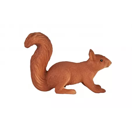 Figura realista de ardilla corriendo en postura dinámica para decoración y dioramas.