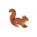 Figura realista de ardilla corriendo en postura dinámica para decoración y dioramas.