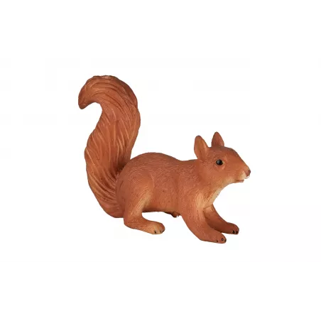 Figura realista de ardilla corriendo en postura dinámica para decoración y dioramas.