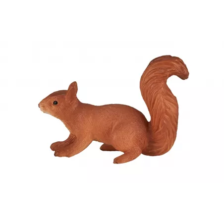 Figura realista de ardilla corriendo en postura dinámica para decoración y dioramas.