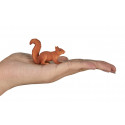 Figura realista de ardilla corriendo en postura dinámica para decoración y dioramas.