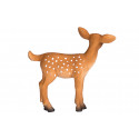 Figura de juguete de cervatillo Mojo pintada a mano con detalles realistas de la vida silvestre.