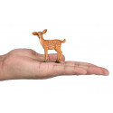 Figura de juguete de cervatillo Mojo pintada a mano con detalles realistas de la vida silvestre.