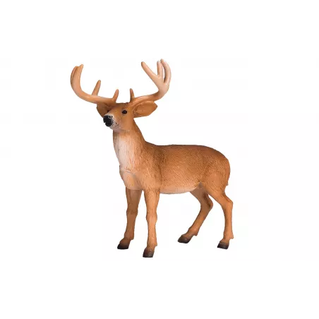 Figura decorativa realista de venado de cola blanca de la colección Mojo