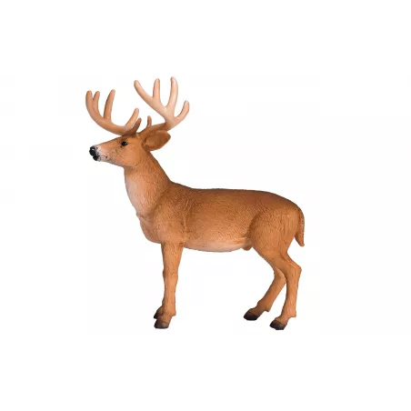 Figura decorativa realista de venado de cola blanca de la colección Mojo