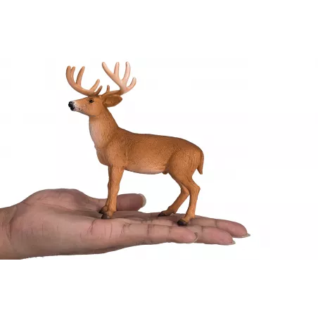 Figura decorativa realista de venado de cola blanca de la colección Mojo