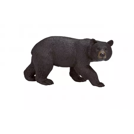 Figura realista de oso negro americano para coleccionistas y juego educativo.