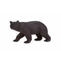 Figura realista de oso negro americano para coleccionistas y juego educativo.