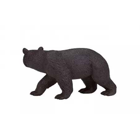 Figura realista de oso negro americano para coleccionistas y juego educativo.