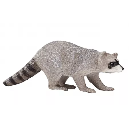 Figura de mapache realista de colección Mojo pintada a mano para niños y coleccionistas