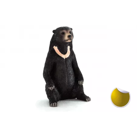 Figura realista de oso pardo sentado de la marca Mojo para coleccionistas