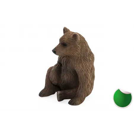 Figura detallada y realista de cachorro de oso de juguete para coleccionistas y niños