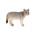 Figura de juguete de cachorro de lobo de Mojo pintada a mano para coleccionistas y niños.
