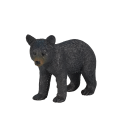 Figura de cachorro de oso negro Mojo pintada a mano, juguete educativo y de colección realista.