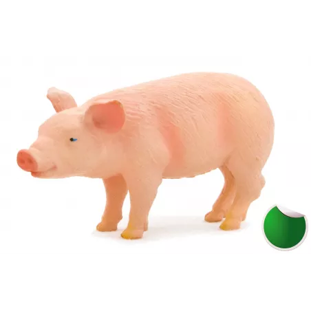 Cerdito decorativo de diseño compacto para estanterías, escritorios y decoración del hogar.