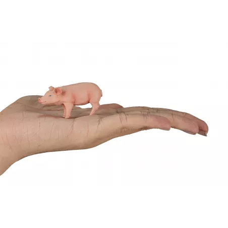 Cerdito decorativo de diseño compacto para estanterías, escritorios y decoración del hogar.