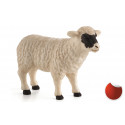Figura realista de oveja de cabeza negra Mojo para colección y juego educativo.
