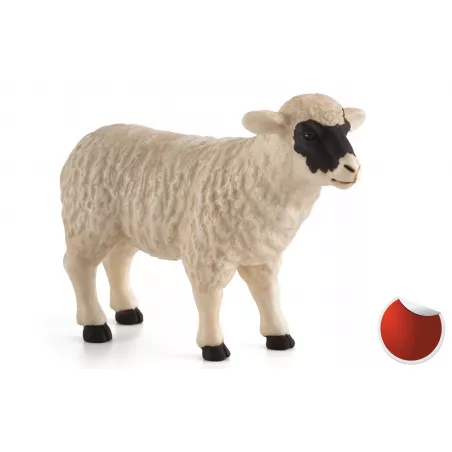 Figura realista de oveja de cabeza negra Mojo para colección y juego educativo.