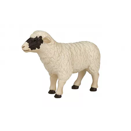 Figura realista de oveja de cabeza negra Mojo para colección y juego educativo.