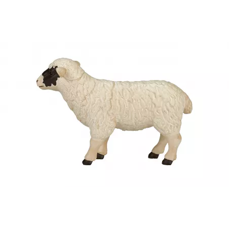 Figura realista de oveja de cabeza negra Mojo para colección y juego educativo.