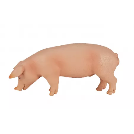 Figura de cerdo comiendo de la colección Mojo, adorno decorativo para estantería y escritorio.
