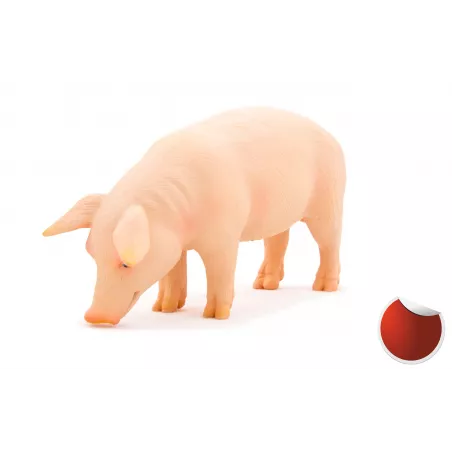Figura de cerdo comiendo de la colección Mojo, adorno decorativo para estantería y escritorio.