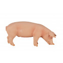 Figura de cerdo comiendo de la colección Mojo, adorno decorativo para estantería y escritorio.