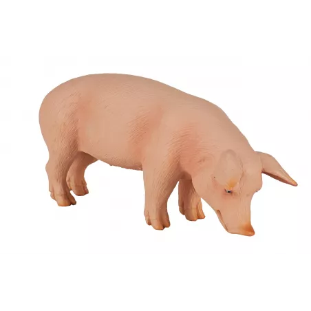 Figura de cerdo comiendo de la colección Mojo, adorno decorativo para estantería y escritorio.