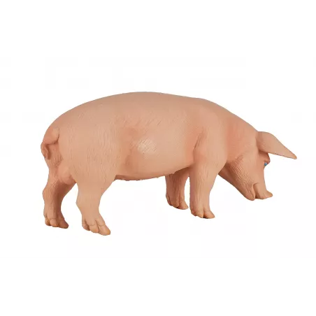 Figura de cerdo comiendo de la colección Mojo, adorno decorativo para estantería y escritorio.