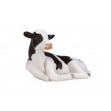 Figura realista de becerro Holstein detallada para coleccionismo y dioramas.