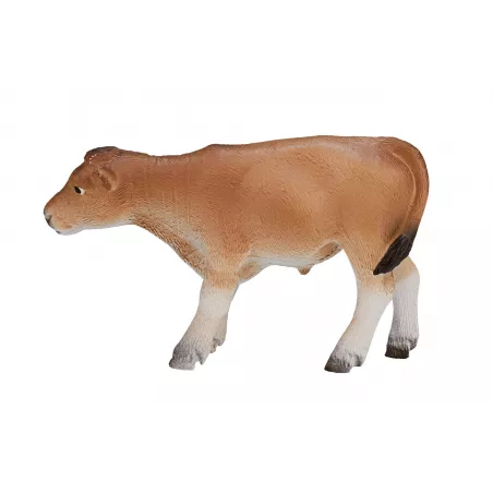 Figura detallada de ternero Jersey para coleccionismo y maquetas de granja.