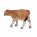 Figura detallada de ternero Jersey para coleccionismo y maquetas de granja.