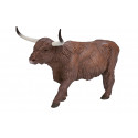 Figura decorativa de vaca Highland de la marca Mojo con detalles realistas para decoración rústica del hogar.