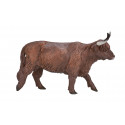 Figura decorativa de vaca Highland de la marca Mojo con detalles realistas para decoración rústica del hogar.