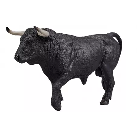 Escultura detallada de toro español, figura decorativa que simboliza fuerza y tradición.