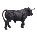 Escultura detallada de toro español, figura decorativa que simboliza fuerza y tradición.