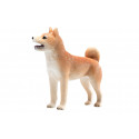 Figura decorativa realista de perro Shiba Inu japonés para estantería y coleccionistas.