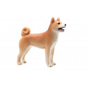 Figura decorativa realista de perro Shiba Inu japonés para estantería y coleccionistas.