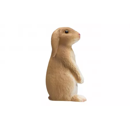 Figura decorativa realista de conejo sentado de la colección Mojo