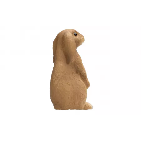 Figura decorativa realista de conejo sentado de la colección Mojo