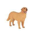 Figura decorativa detallada de perro Golden Retriever con acabado realista.