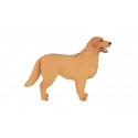 Figura decorativa detallada de perro Golden Retriever con acabado realista.