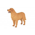 Figura decorativa detallada de perro Golden Retriever con acabado realista.