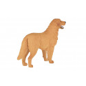 Figura decorativa detallada de perro Golden Retriever con acabado realista.