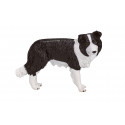 Figura de colección realista de perro Border Collie con acabados detallados.