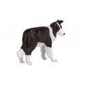 Figura de colección realista de perro Border Collie con acabados detallados.